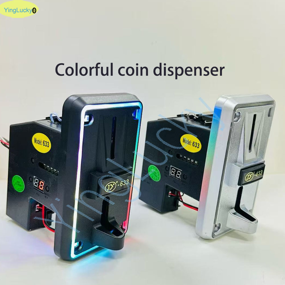 Coin Pusher Machine - Красочный светодиодный мульти-уцептор монет Селектор монет