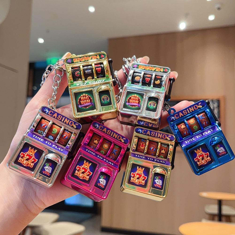 Fruit Slot Machine - Модный брелок-слот-машина: миниатюрный кулон-джекпот с фруктами,