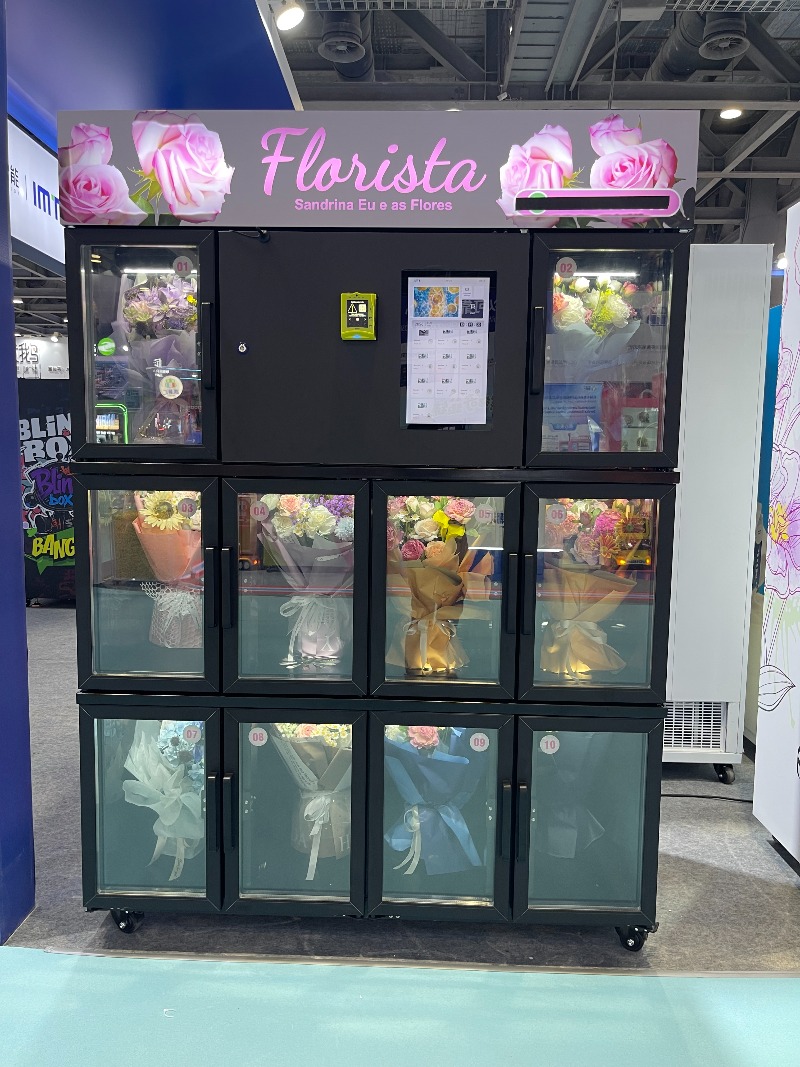 Bill Acceptor Vending - Торговый автомат для цветов с ячейками